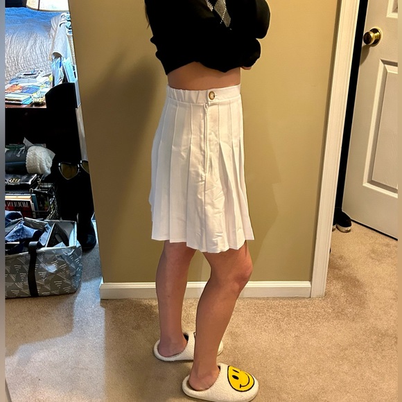 Wild Fable Pleated Skirt White - Picture 2 of 9